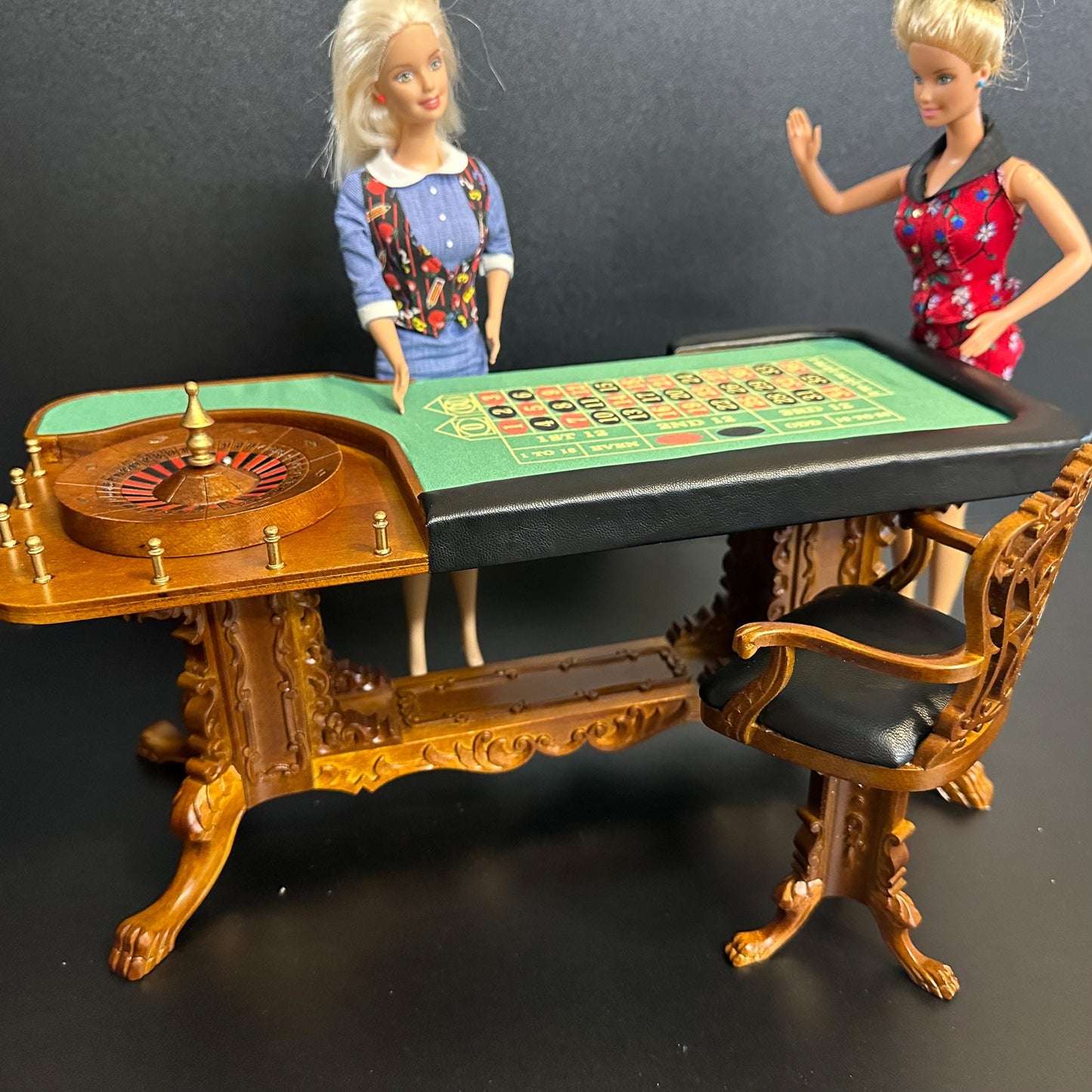 1:6 scale high stool for Roulette Casino Wheel play game Dollhouse miniature bet gamble bar pub (CHAIR ONLY) For fashion dolls