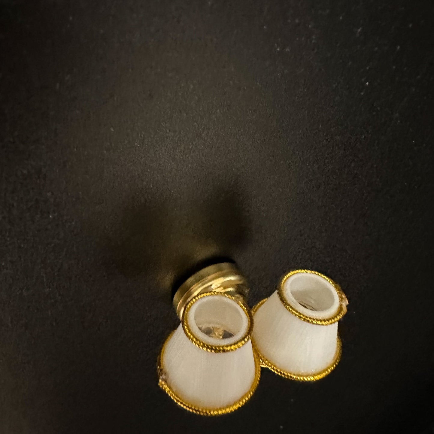 Dbl Brass Sconce for Dollhouse miniature light SUPER BRIGHT LED battery operated