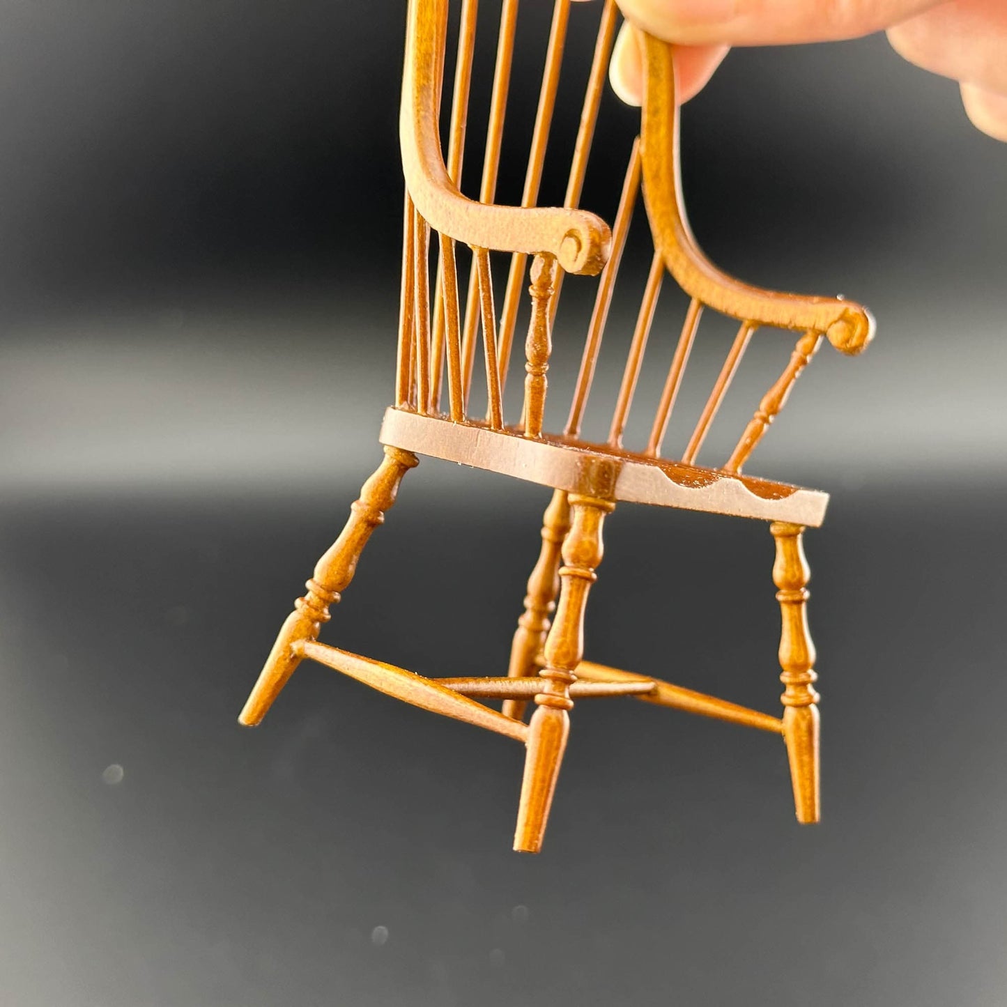 Fine Quality Windsor Chair handcrafted for 1:12 scale dollhouse miniature
