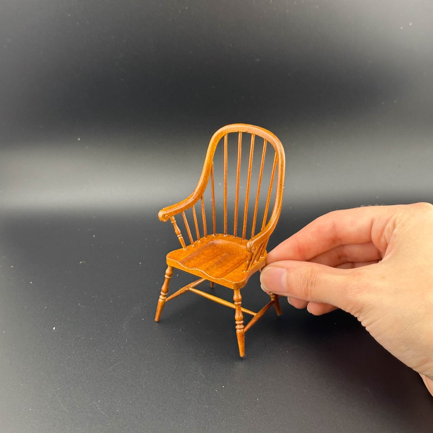 Fine Quality Windsor Chair handcrafted for 1:12 scale dollhouse miniature