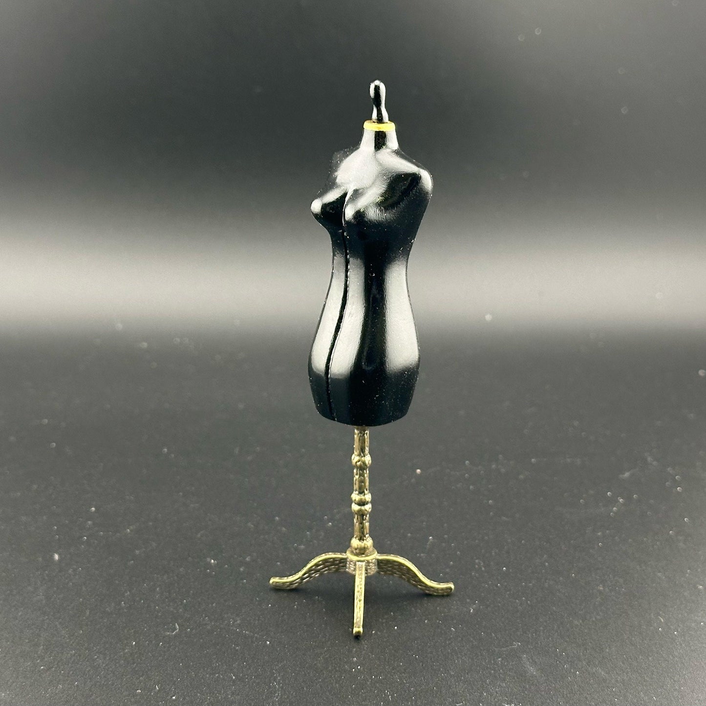 Fine Quality Black Dress Form for 1:12 Scale dollhouse miniature  Mannequin dresses clothes clothing sewing sew designer 5"H