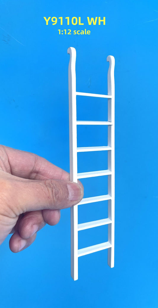MANOR PANEL shelves unit or Ladder library wall panel 7.5"W 9110 WHITE 1:12 scale dollhouse miniatures  9110