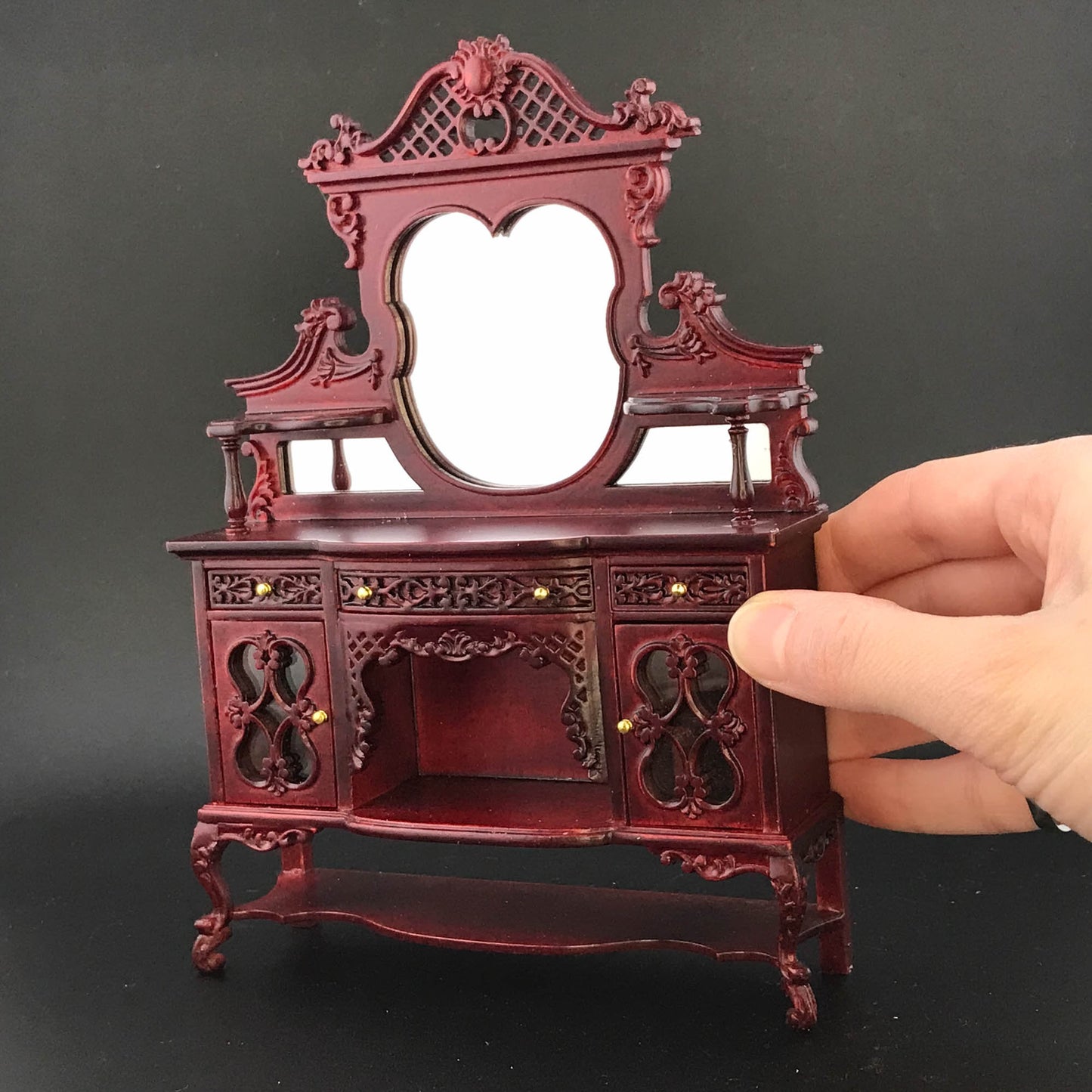 Kensington Victorian Sideboard Walnut High quality for dollhouse miniature 1:12 scale - limited edition
