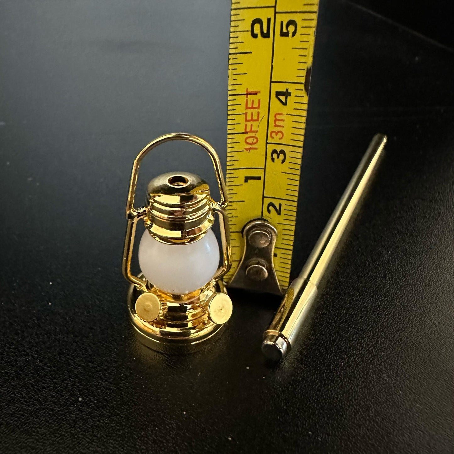 Lanterne à huile miniature sans contact avec baguette 1:12 LED pour maison de poupée, sans contact, sans interrupteur, bâton magique féerique