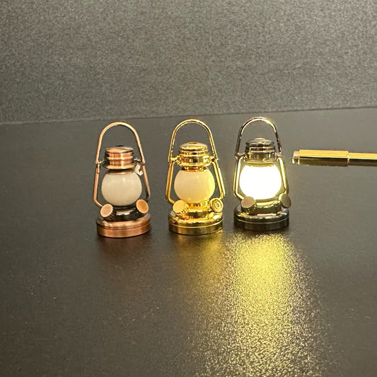 Miniature Touchless operation with Wand  1:12 oil lantern lamp LED for Dollhouse No-touch No-Switch Stick Fairy Magic