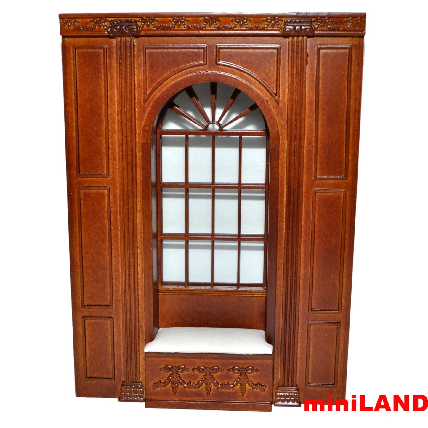 MANOR Window unit Dollhouse miniature furniture wall panel roombox 6.9"W 1:12 Scale