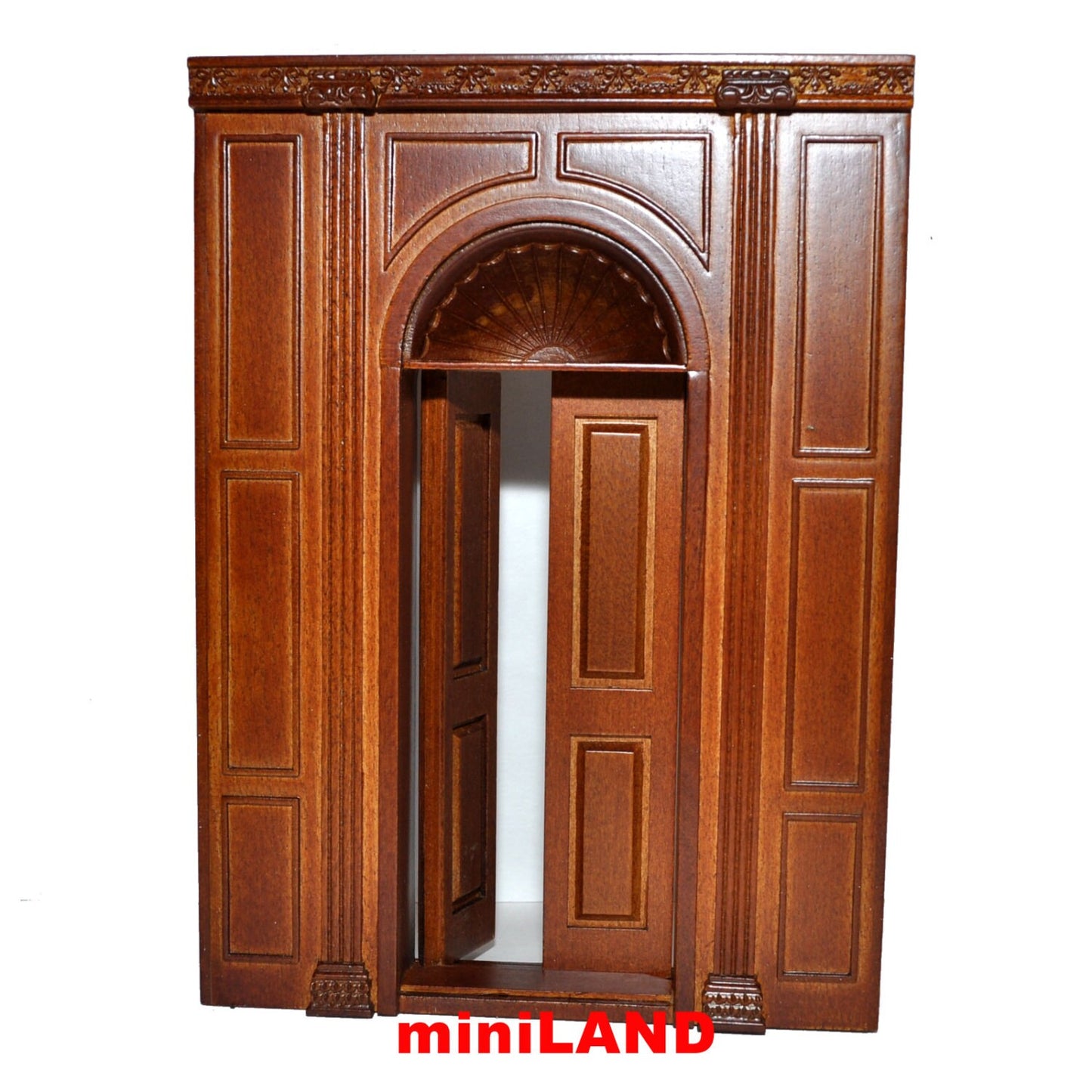 Meuble de porte MANOR, panneau mural miniature pour maison de poupée, 17,5 cm de large, échelle 1:12