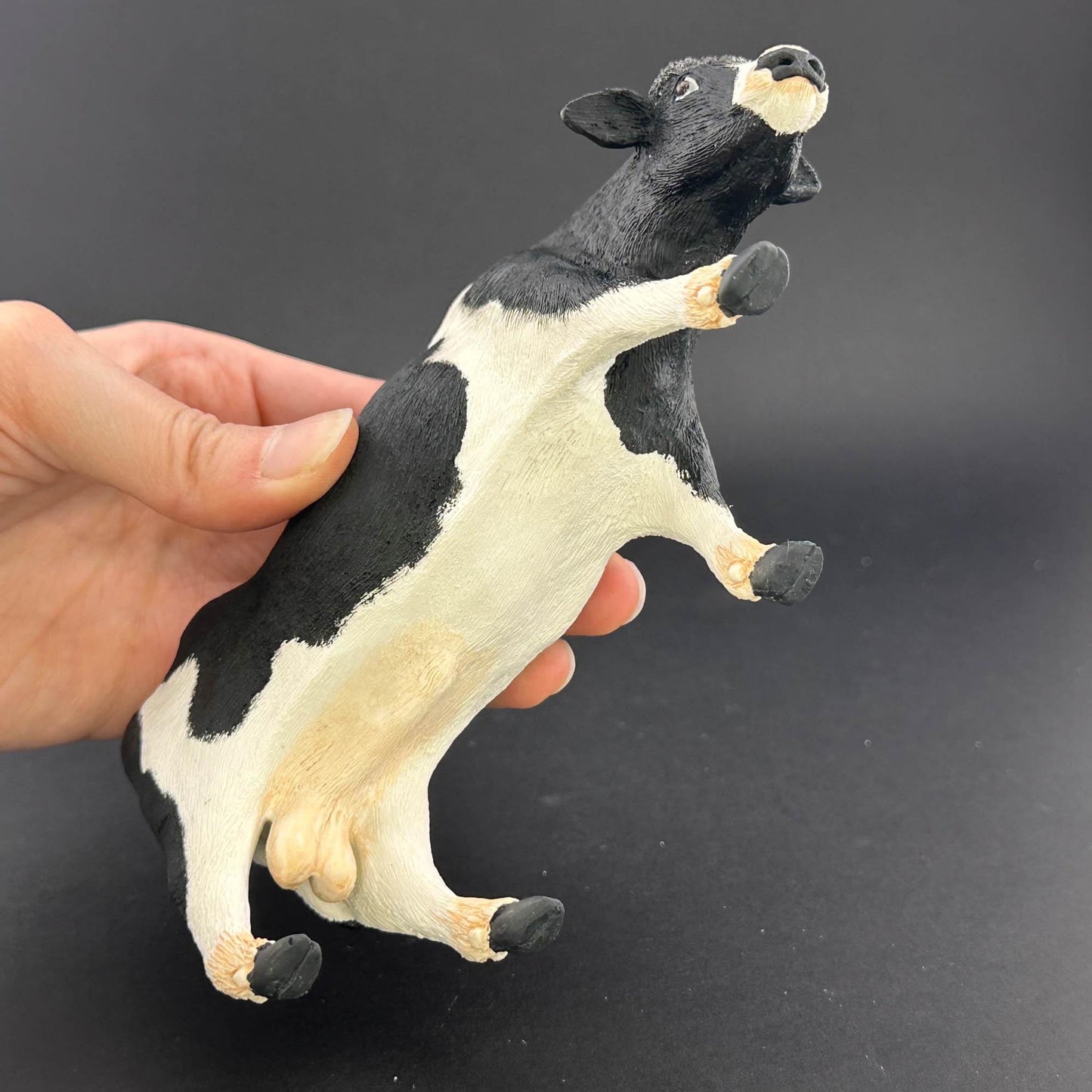 A cow or bull in an accurate 1:12 scale for dollhouses miniature farm Polyresin with a realistic finish (one unit)