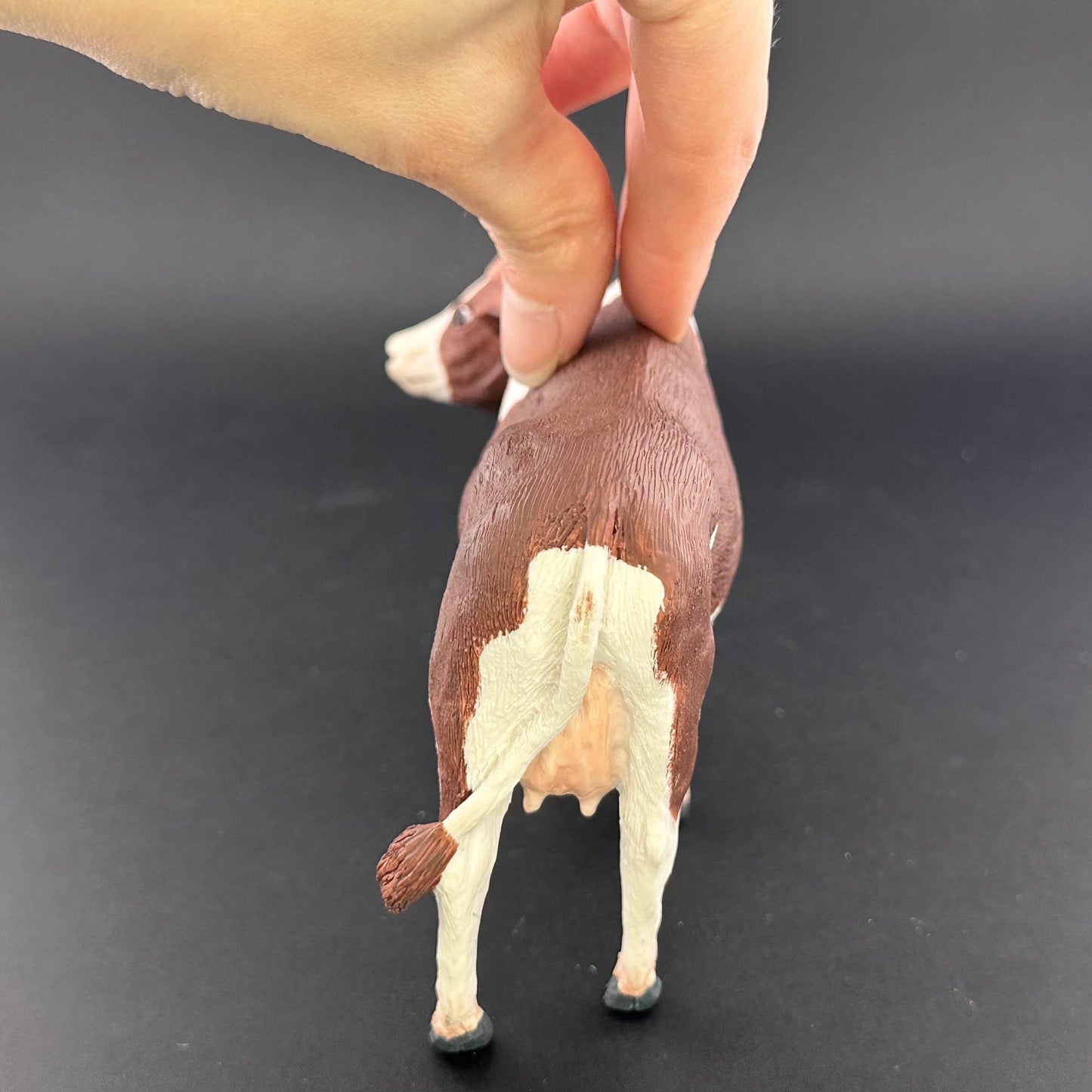 A cow or bull in an accurate 1:12 scale for dollhouses miniature farm Polyresin with a realistic finish (one unit)