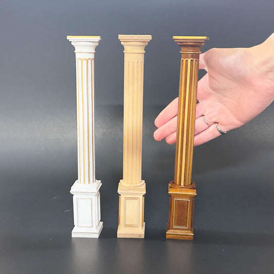Miniature Quality round column fit ceiling height 4"-10" telescopic, wood for 1:12 dollhouse DIY