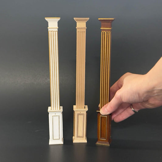 Miniature Quality Square column fit ceiling height 4"-10" telescopic, wood for 1:12 dollhouse DIY