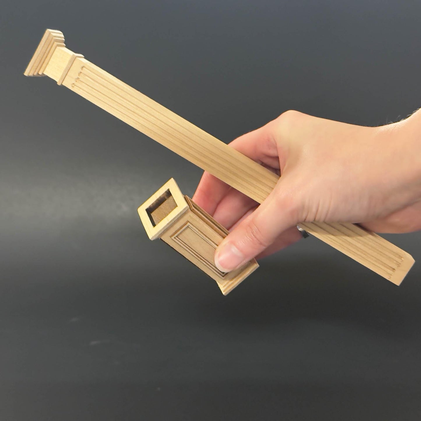 Miniature Quality Square column fit ceiling height 4"-10" telescopic, wood for 1:12 dollhouse DIY