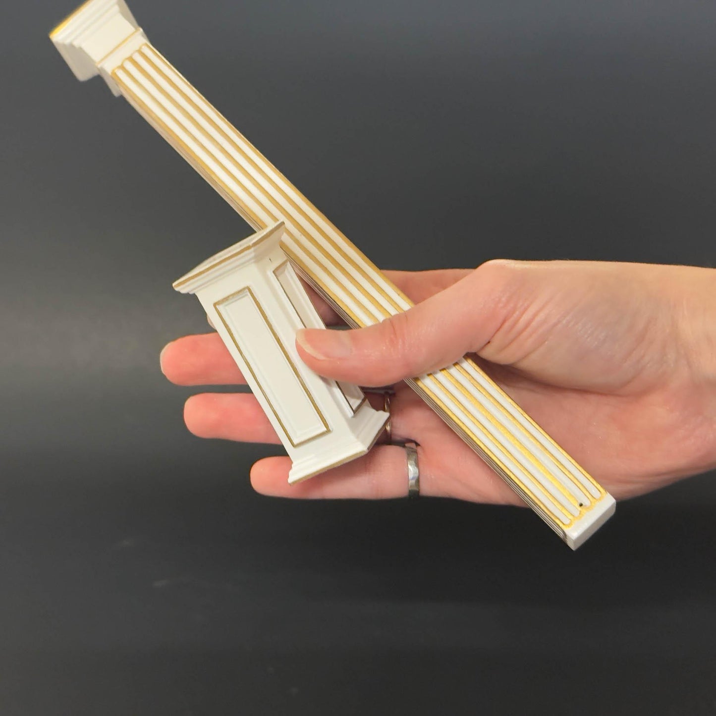 Miniature Quality Square column fit ceiling height 4"-10" telescopic, wood for 1:12 dollhouse DIY