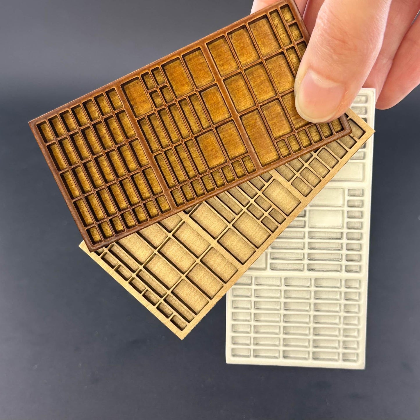 Miniature printer tray Shadowbox, Collection shelf for 1:12 scale dollhouse Trinket Organizer wood Top Quality