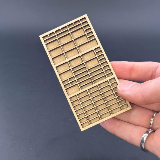 Miniature printer tray Shadowbox, Collection shelf for 1:12 scale dollhouse Trinket Organizer wood Top Quality