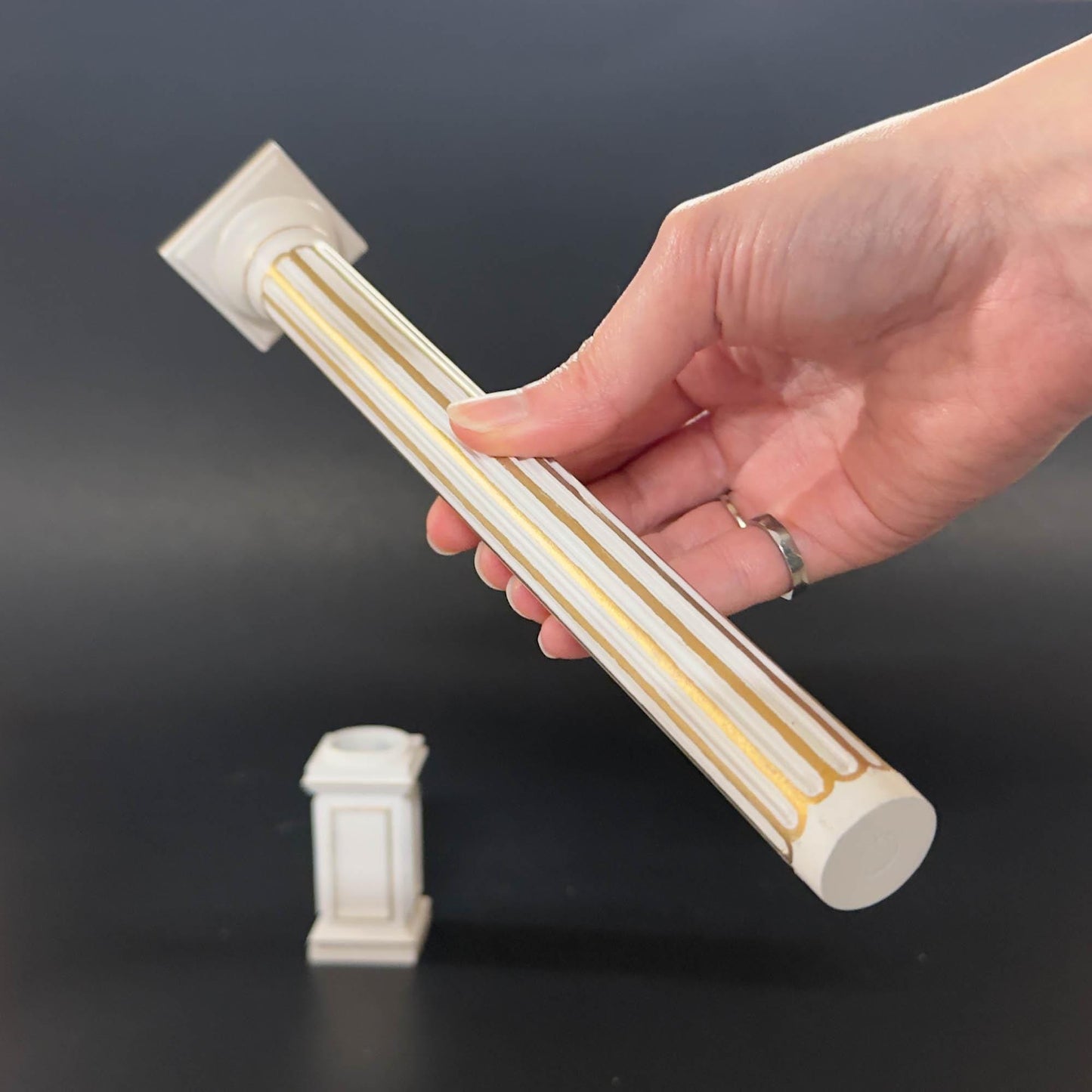 Miniature Quality round column fit ceiling height 4"-10" telescopic, wood for 1:12 dollhouse DIY