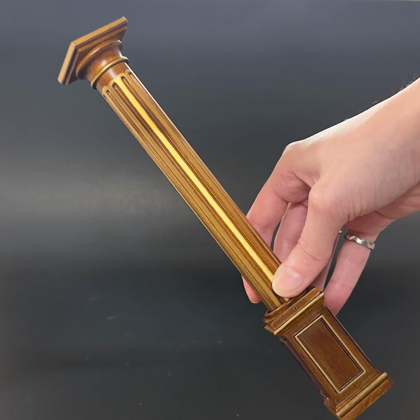 Miniature Quality round column fit ceiling height 4"-10" telescopic, wood for 1:12 dollhouse DIY
