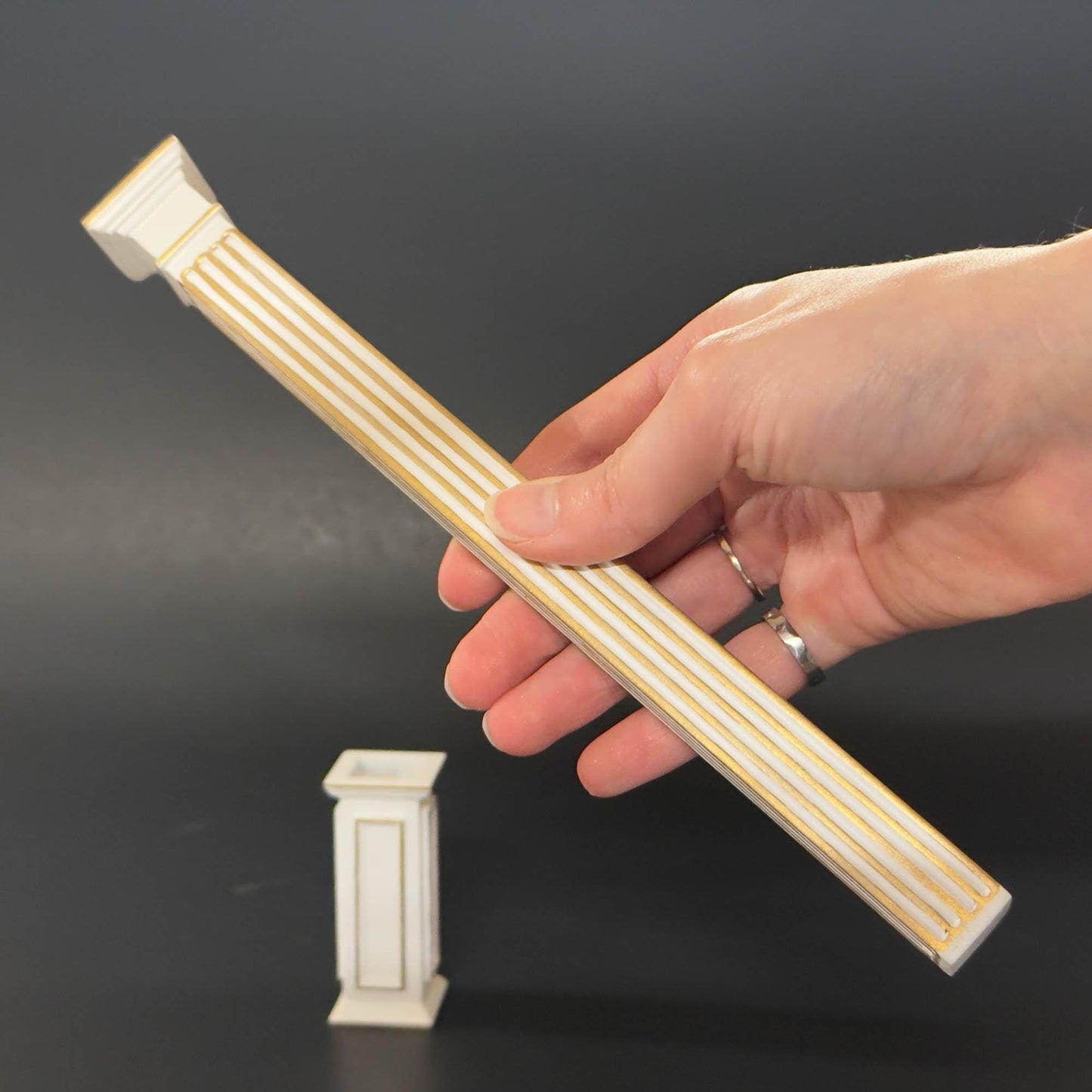 Miniature Quality Square column fit ceiling height 4"-10" telescopic, wood for 1:12 dollhouse DIY