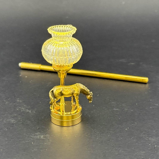 Miniature Touchless operation with Wand  1:12 table lamp LED for Dollhouse No-touch No-Switch Stick Horse Eating Table Lamp