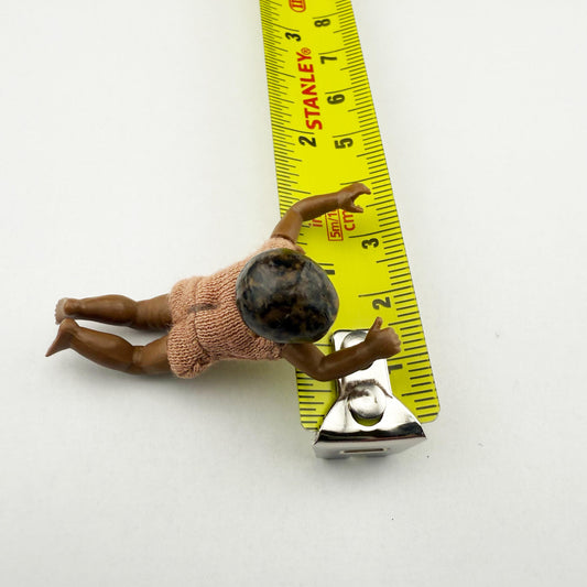 Rare 1:12 Scale Crawling Baby Doll – Dark Skin – Artisan Made by Heidi Ott, Switzerland new