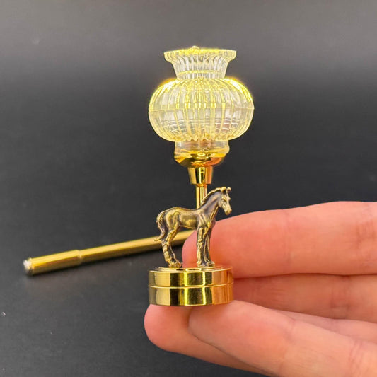 Miniature Touchless operation with Wand  1:12 table lamp LED for Dollhouse No-touch No-Switch Stick PONY miniature horse Table Lamp