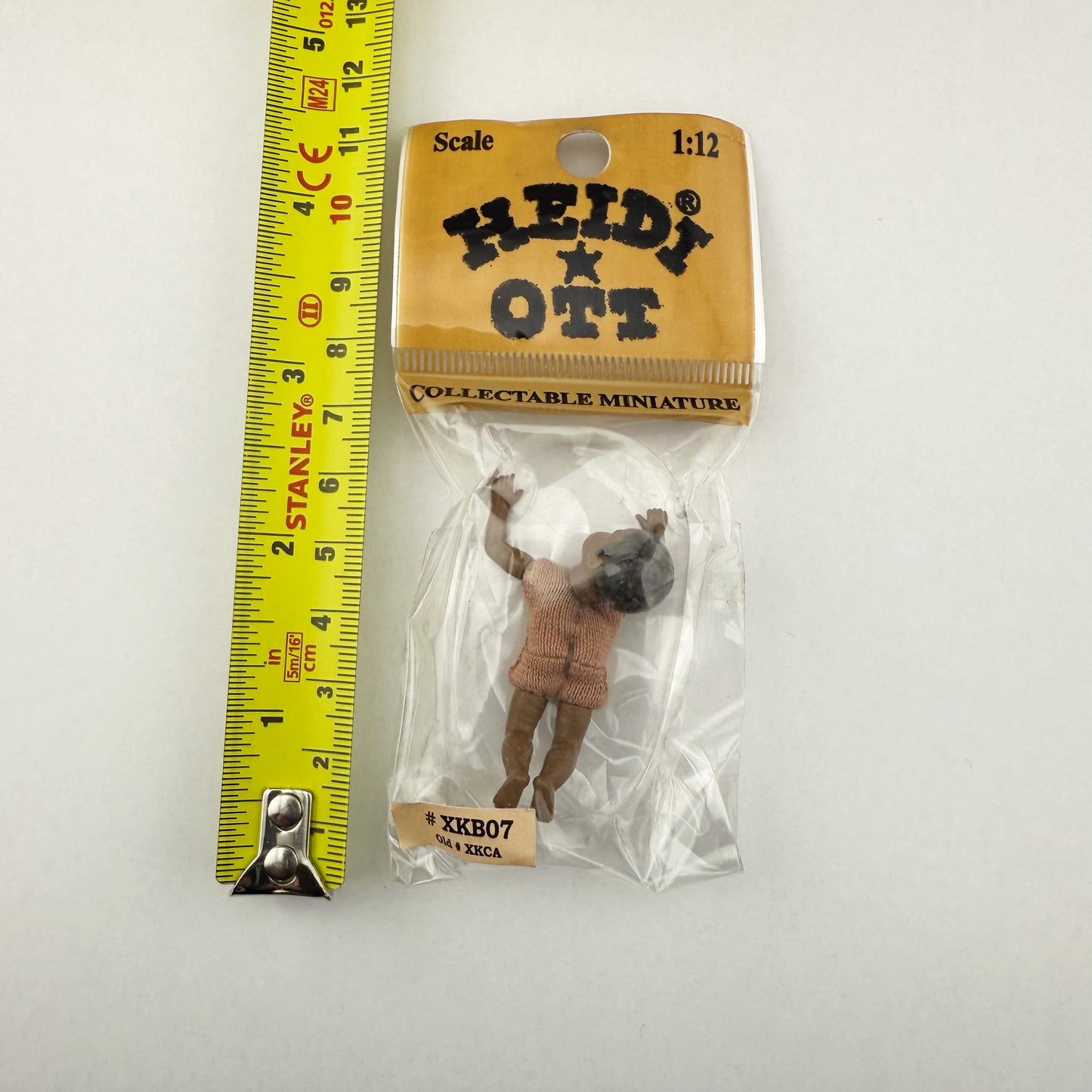 Rare 1:12 Scale Crawling Baby Doll – Dark Skin – Artisan Made by Heidi Ott, Switzerland new