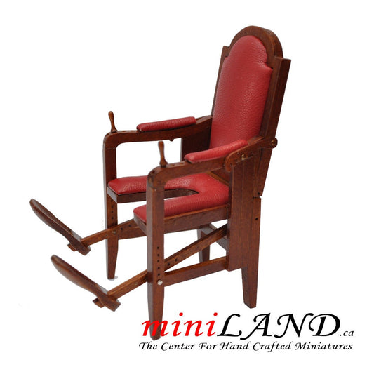 18th-century birthing chair dollhouse miniature 1:12 scale V4026 baby hospital doctor nurse *****limited addition *****