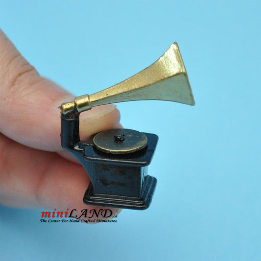 Miniature Classic Gramophone 1:12 Scale metal