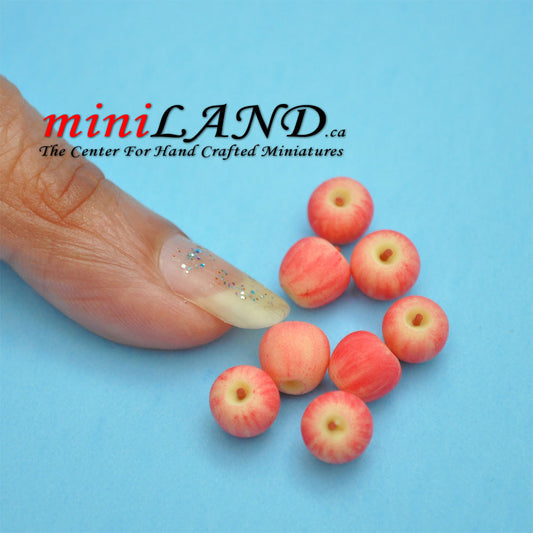 Lot 8 Loose Gala Apples Dollhouse Miniatures Food Fruit LF01 1:12 scale