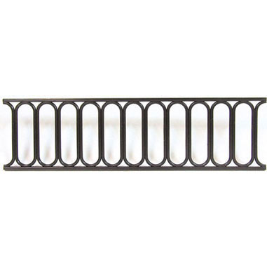 Short black FENCE 2PC-BLACK  for 1:12 Dollhouse miniature 5-7/8"L each fencing