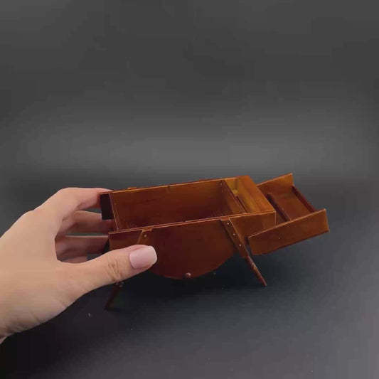 Miniature Antique Hand Washing Machine with Clothes Wringer – 1:12 Scale Moving Parts Replica Limited Edition