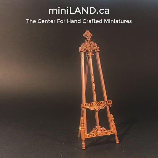 Artist’s Easel picture stand 99067 WN 1:12 scale for dollhouse miniature