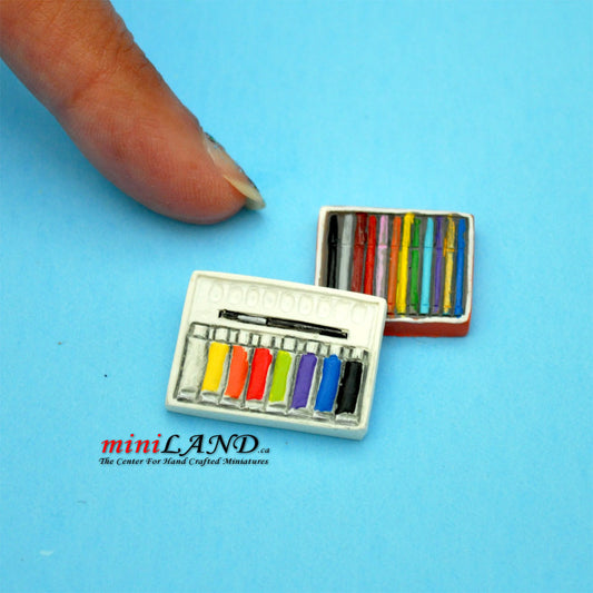 Art paint set  dollhouse miniature 1:12 scale
