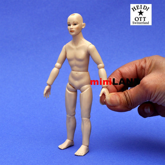 XMM08 Heidi Ott Dolls House Doll, Nude Man 6" Rare